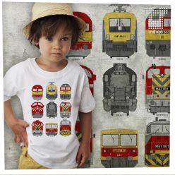 9 mozdony - 1-2 éves gyerek póló