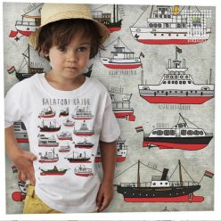 Balatoni hajók gyerek verzió - 1-2 éves gyerek póló