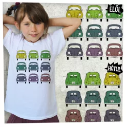 VW bogár kilencszer elöl-hátul