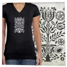 Gyerőmonostori kályhacsempe kicsi fehér nyomat