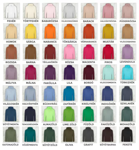 Kapucnis pulcsi - unisex