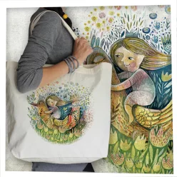 Leányka madárháton