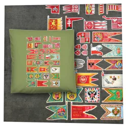 Magyar hadizászlók sötét alapon