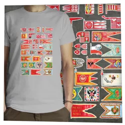 Magyar hadizászlók sötét alapon