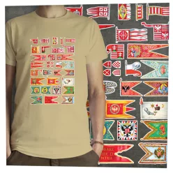 Magyar hadizászlók sötét alapon