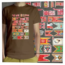 Magyar hadizászlók sötét alapon