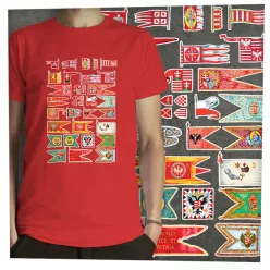 Magyar hadizászlók sötét alapon