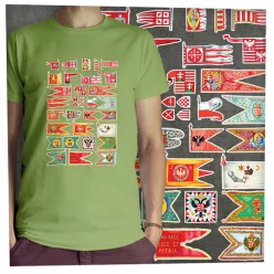 Magyar hadizászlók sötét alapon