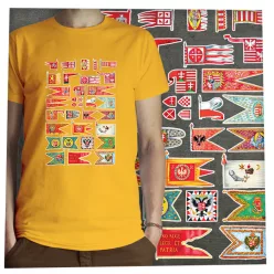 Magyar hadizászlók sötét alapon