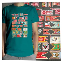 Magyar hadizászlók sötét alapon