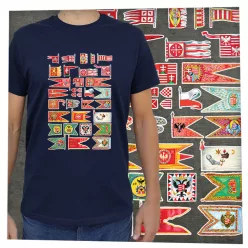 Magyar hadizászlók sötét alapon