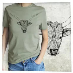 Magyar szürkemarha fej