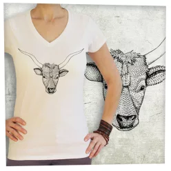 Magyar szürkemarha fej