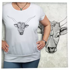 Magyar szürkemarha fej