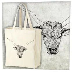 Magyar szürkemarha fej