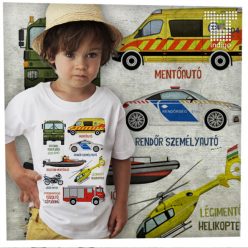Mentő járművek - 1-2 éves gyerek póló