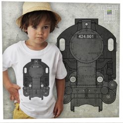 Mozdony-424 gőzmozdony - 1-2 éves gyerek póló