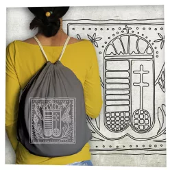 Potyondi kályhacsempe fehér