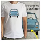 Trabant kék egyoldalas