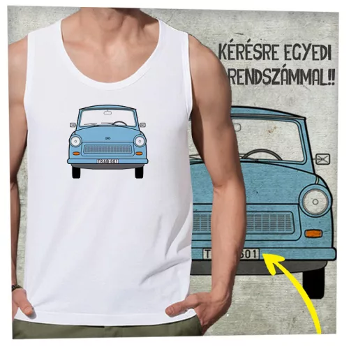 Trabant kék egyoldalas