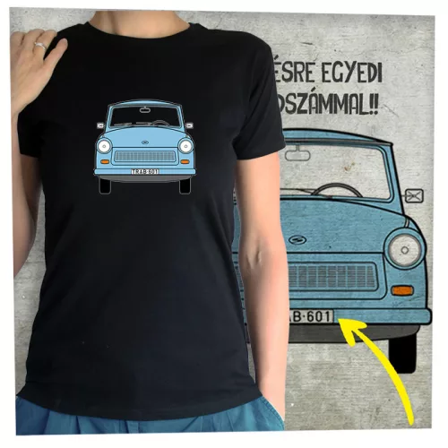 Trabant kék egyoldalas
