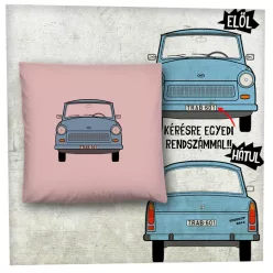 Trabant kék elöl-hátul