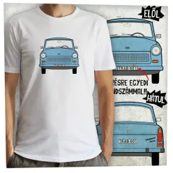 Trabant kék elöl-hátul