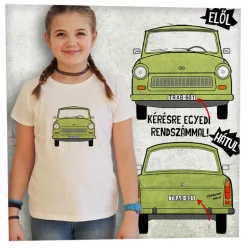 Trabant zöld elöl-hátul