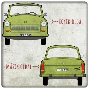 Trabant zöld, kék, krém