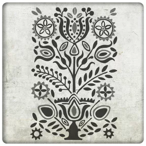 Gyerőmonostori kályhacsempe fekete vagy fehér