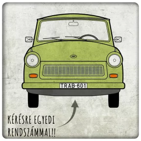Trabant zöld, kék, krém