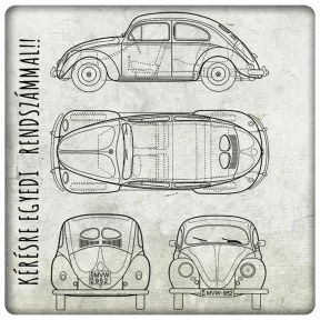 VW bogár tervrajz