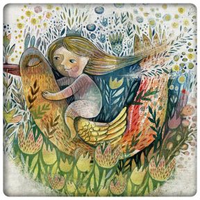 Leányka madárháton