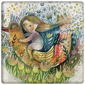 Leányka madárháton