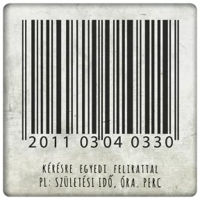 vonalkód egyedi évszámmal 
